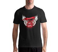ECHJCG Das Flaming Lips Logo Komfortable Mans Tops Kurzarm T-Tshirts Camisetas y Tops Schwarzes T-Tshirts Camisetas y Tops(XX-Large)