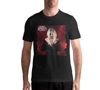 ECHJCG Das hübsche rücksichtslose stilvolle Herrenoberteil-Kurzarm-Muster-T-Tshirts Camisetas y topss Schwarzes T-Tshirts Camisetas y Tops(XX-Large)