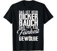 ECHJCG Das ist Kein Dicker Bauch Feinkostgewölbe Spruch Männer T-Tshirts Camisetas y Tops(XX-Large)