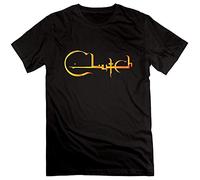 ECHJCG DAU Clutch Band T-Tshirts Camisetas y Tops Black for Men Cotton(X-Large)