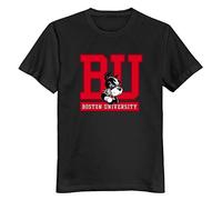 ECHJCG DAU Man'S Boston University 100% Cotton Heart T-Tshirts Camisetas y Tops (X-Large)