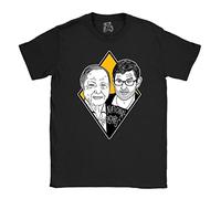 ECHJCG David Attenborough and Louis Theroux T-Tshirts Camisetas y Tops Funny Gift Idea Fan Clothing Mens Women T Tshirts Camisetas y Tops(Medium)
