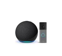 Echo Dot (Última generación), Antracita + Ring Videotimbre con batería (Battery Video Doorbell) (última gen.), Gris moteado