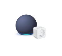 Echo Dot (Última generación) con Alex Azul Marino + WiZ Enchufe Inteligente (Tipo F), Pack Smart Home con Control por Voz