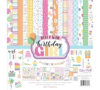 Echo Park Collection Kit 12"X12"-Make A Wish Birthday Girl