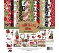 Echo Park Paper Company Celebrate Christmas Collection - Juego de papel para decoración navideña