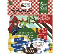 Echo Park Paper Company Down On The Farm efmera verde azul rojo amarillo verde