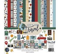Echo Park Paper Echo Park Collection Kit 12 x 12 pulgadas, Let's Go Travel, papel, 1