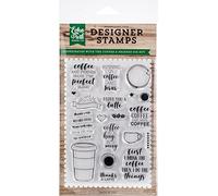 Echo Park Paper Echo Park Stamps CFFEE & FR, Goma, café y Amigos, Talla única