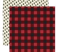 Echo Park Paper National Parks: Buffalo Plaid Papel estampado de 12 x 12, varios