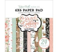Echo Park Paper OUR WEDDING PAPER 6X6 PAD Bloc de papel de boda de 15,24 x 15,24 cm, Talla única