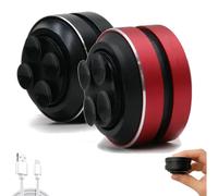 Echo Pod Speaker, Echo Pod Shower Speaker, Music Player with Suction Cup For Bath, Home, Outdoor, Travel (Red*1pcs+Black*1pcs)