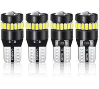 ECHOBUY 4 Pièces Ampoules W5W/T10 LED 6000K, Ampoule W5W LED T10-18SMD3014+1SMD-3030, Veilleuse led voiture, pour Tableau de Bord Dôme Feu de Position