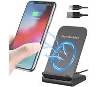 ECHOBUY Cargador Inalambrico de 15W, Estación de Cargador Inalambrico con i-Phone 16/15/14/13/12/11 Mini Plus Pro MAX/X/XR/Sam-Sung Galaxy S25/S24/S23/S22 etc