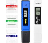 ECHOBUY Medidor de PH 4 en 1, Medidor de Prueba de Calidad del Agua PH TDS EC y Temperatura 4 en 1 Set, Calidad del Agua Medidor para Acuario para Agua Potable, Piscina, Acuario, Laboratorio