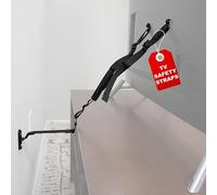 ECHOGEAR Correas de Seguridad para TV para Pantallas Planas, Ancla televisores de hasta 90 Pulgadas a Muebles o a la Pared, Correa antivuelco premontada Incluye Todos los Accesorios para Proteger tu
