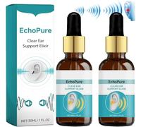 EchoPure Organic Ear Support Elixir, Tinniease Spray for Tinnitus, Cleans The Ears, Tinnitus Relief for Ringing, Portable Ear Care Sprays, Echo Ease Inhaler, Relieve Ear Discomfort,30ml (2pcs)