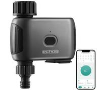 Echos Ordenador de riego con Bluetooth Alexa, sistema de riego Google Assistant para jardín, temporizador automático, riego de jardín, temporizador de agua