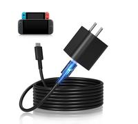 ECHTPower 60W Cargador para Switch 2, PD 3.0 Carga Rápida en 2.5H, Soporta Modo de TV, 20V 3A AC Adaptador para Switch, Steam, Móviles, Tablet, Laptop- Cable de 1.5M