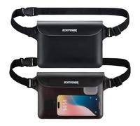 ECHTPower Bolsa Impermeable Riñonera Protectora para Teléfono Móvil, iPad, Dinero, Llaves, Documentos, 100% Impermeable Ideal para Correr, Pescar, IR a Playa, Natar