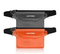 ECHTPower Bolsa Impermeable Riñonera Protectora para Teléfono Móvil, iPad, Dinero, Llaves, Documentos, 100% Impermeable Ideal para Correr, Pescar, IR a Playa, Natar