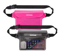 ECHTPower Bolsa Impermeable Riñonera Protectora para Teléfono Móvil, iPad, Dinero, Llaves, Documentos, 100% Impermeable Ideal para Correr, Pescar, IR a Playa, Natar