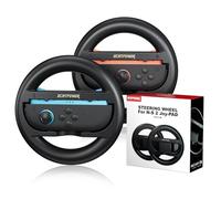 ECHTPower Volantes para Switch Joy-con 2, 2 Pack Volantes para Swicth 2 Grip, Joy-con 2 Wheel para Mario Kart World, Accesorios para Switch 2, Diseño Ergonómico