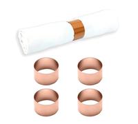 Echtwerk Authentik Set de 4 servilleteros de acero inoxidable - Edición Cobre