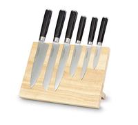 Echtwerk Bloque de Cuchillos Damascos magnéticos, Tabla de cuchillos para cocinar, 7 piezas