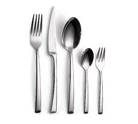 Echtwerk EW-BS-0540 Avelino-Cubertería para hasta 6 Personas, 30 Piezas, Acero Inoxidable, Plata, 6