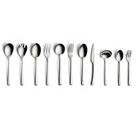 Echtwerk cubiertos de mesa Avelino, edición plata, 68 piezas, juego de cubiertos para hasta 12 personas, acero inoxidable 18/10, incl. caja de almacenaje