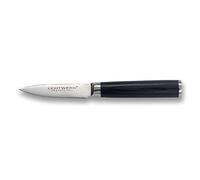 ECHTWERK Cuchillo de pelar con una Longitud de la Hoja Mango de Madera. Incl. Caja de Regalo, Stainless Steel, Plata, Negro, Klinge ca. 9cm