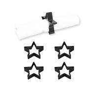 Echtwerk diseño de Estrella, servilleteros, Hebillas para servilletas, Universal, decoración de Mesa para Bodas