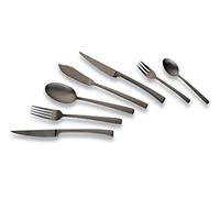 ECHTWERK EW-BS-0842S Avelino-Cubertería de Color Negro, para hasta 6 Personas, 42 Piezas, Acero Inoxidable, 24,5 x 34,5 x 6,5 cm