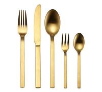 ECHTWERK EW-BS-1150G "Milos" - Cubertería Color Dorado, Para hasta 6 personas, 30 piezas, acero inoxidable