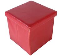 ECHTWERK EW-SW Caja Taburete, Plegable, 38 x 38 cm Aprox, Piel sintética, Caja de Almacenamiento