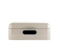 ECHTWERK GL-BB-0129 Elegante panera de Metal Retro con Ventana, Caja de Almacenamiento, Cesta Tapa, para Guardar Pan Fresco, Crema, 42 x 23 x 16,5 cm, Hierro, Beige