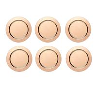 ECHTWERK Juego de cubiertos/platos de 6 piezas "Shiny" de acero inoxidable, edición cobre, Ø 33,2 cm