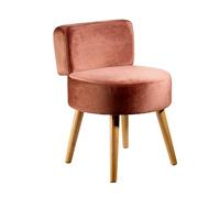 ECHTWERK Milo tapizado, sillón escandinavo, Silla Confortable, Respaldo Alto, Acolchado de Espuma Blanda, para salón, Patas de Madera, Taupe, Talla única