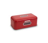 Echtwerk Retro de Metal con Ventana, Ahorra Espacio, Tapa, panera, Rojo, Grande