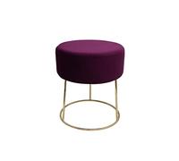 Echtwerk Taburete Marilyn con Superficie de Terciopelo, 35,5 x 35,5 x 40,5 cm, hasta 150 kg, bayal, Tela, Metal