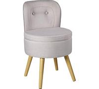 ECHTWERK Vince tapizado, sillón escandinavo, Respaldo Alto, Acolchado de Espuma Blanda, para Sala de Estar, pies de Madera, Gris, Talla única