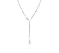 Echtzeit collar The Y-Sleek - 56 cm, oro, plata o oro rosa - Edelstahl-Kette im modernen Y-Design & 14 quilates dorado - resistente al agua & hipoalérgico joyería - Geschenk para mujer