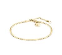 Echtzeit pulsera The Y-Sleek - 21 cm, oro, plata o oro rosa - verstellbares Edelstahl-Armband con 14 quilates dorado - resistente al agua & hipoalérgico joyería - Geschenk para mujer