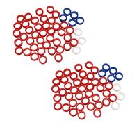 Echwave 100 Piezas de Anillos de Dedo de Silicona para Cualquier Inserto de Tijeras Herramientas de Peinado de Corte de Cabello Accesorios Mezclar Colores