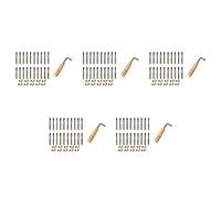 Echwave 100 piezas de clavos de afinación y 100 piezas remaches con forma de L llave para arpa Lyre Arpa pequeño instrumento musical cuerdas