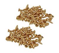 Echwave 100 piezas de tornillos para guitarra y bajo, color dorado