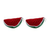 Echwave 2 piezas de gran volumen sandía fruta niños lápiz bolsa regalo cosméticos monedero carta titular bolsa, rojo