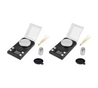 Echwave 2X Escala Digital de Miligramos 100G / 0.001G, Escala de de Mini Quilates de Alta PrecisióN para BáScula de Bolsillo con Peso de CalibracióN