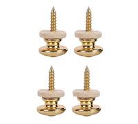 Echwave 4 unidades de cobre para guitarras de guitarra, de clavijas, forma de perilla para acústica, clásica, eléctrica, bajo, ukelele, dorado